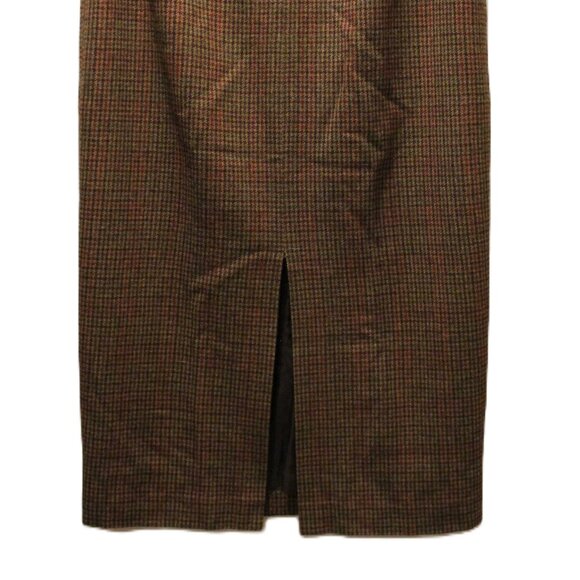 Ralph Lauren Plaid Long Line100% Wool Skirt - Sz 18 - Picture 2 of 7